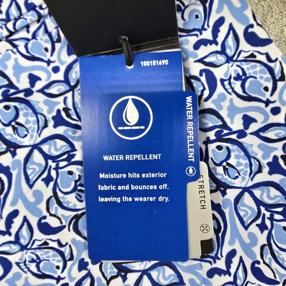 RLX Ralph Lauren Golf Chino Pants Mens 34x32 Blue Fish Print Tailored Fit - Picture 4 of 11